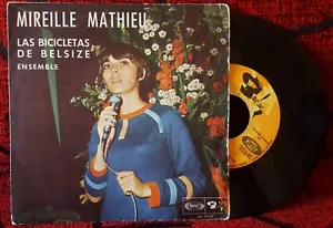 MIREILLE MATHIEU **Las Bicicletas de Belsize** ORIGINAL 1968 Spain 7" Single - Picture 1 of 4