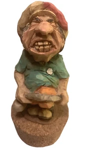 Spit 'N' Whittle Wine Cork Stop "Four Putt Frank" By Chris Hammack Golf  1993 - Picture 1 of 12