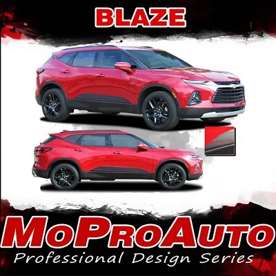 2019-2024 Chevy Blazer Door Decals BLAZE Side Body Vinyl Graphics Stripes 3M Kit - Image 1 of 4