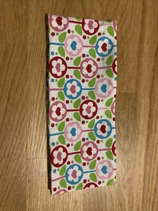 Wende Stirnband Damen Blumen Herzen Floral blau rosa pink - Bild 1 von 2