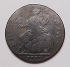 Great Britain 1743 Half 1/2 Penny VG ** SCARCE King George II OLD UK Copper Coin