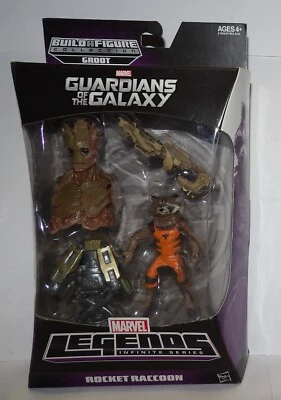 Marvel Legends Serie Infinita Guardianes de la Galaxia COHETE MAPACHE con Groot BAF B Foto 1 de 4