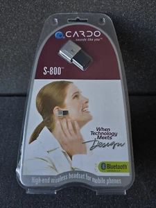 Cardo S-800 High End Bluetooth Headset for Mobile Phones NOS NIB 8 Hr Talk Time - Picture 1 of 8