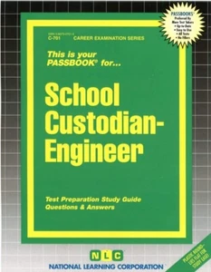 🔥🔥NEW School Custodian-Engineer Test Practice Passbook Ace Upcoming Civil Exam - Picture 1 of 1