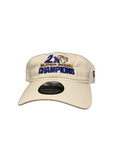 New Era 9TWENTY LA Rams 2-Time Super Bowl Champions Strapback Adjustable Cap Hat - Picture 1 of 2