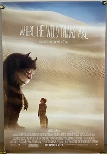 WHERE THE WILD THINGS ARE DS LOCANDINA FILM ORIGINALE UN FOGLIO (2009) - Foto 1 di 1
