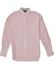 Tommy Hilfiger Mens Custom Fit Shirt Medium Multicoloured Striped Cotton Ad04
