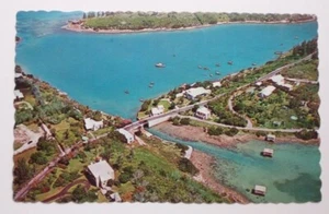 1960er Luftaufnahme Somerset Brücke Zugbrücke Bermuda Postkarte - Bild 1 von 1