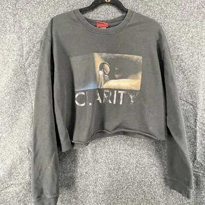 Diamond Supply Co. Sudadera corta negra manga larga para mujer talla L corta personalizada Foto 1 de 4