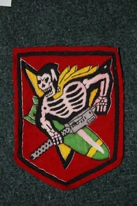 US ARMY AIR FORCE WWII 509TH FIGHTER SQUADRON A2 JACKET PATCH SQDN SQ 405TH FG  - Picture 1 of 1
