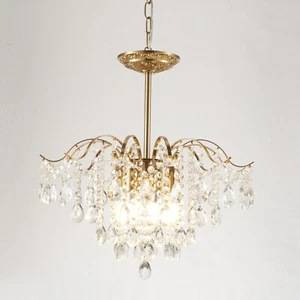 Classic American K9 Crystal Chandelier, 6-Lights Modern Pendant Light Fixture - Picture 1 of 18