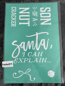 Chalk Couture Transfer - Santa, I Can Explain, Size C (12x18) New Retired - Picture 1 of 2