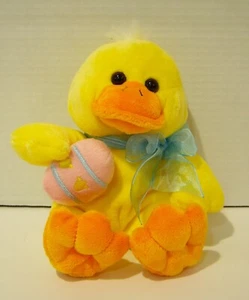 Inter-American Products plush 2009 baby duck yellow chick Easter egg bow - Picture 1 of 6
