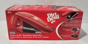 New !! Dirt Devil Gator 9.6V Cordless Red Hand Vacuum - Picture 1 of 6