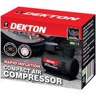 Dekton Electric Car Tyre Compressor Air Inflater 12V 250PSI Compact Emergency 