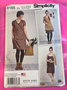 Simplicity Ladies Sewing Pattern 8186 D5 Wrap Dresses & Slip Dress (Simplici... - Picture 1 of 3