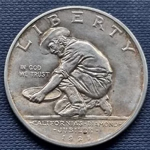 1925 S California Commemorative Half Dollar 50c UNC #84199 - Picture 1 of 2