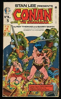 Conan El Bárbaro Vol 3 Libro de bolsillo ilustrado Marvel PB Barry Windsor-Smith Foto 1 de 3