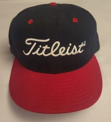 Vintage Titleist Golf Fitted 7 3/8 Hat Cap New Era 5950 FJ 100% Wool  - Image 1 of 4