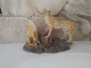 Busch Gardens Cheetah Pair Figurine - Picture 1 of 11