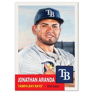Topps MLB® Living Set® Card #848 ⚾️ Jonathan Aranda ⚾️ Tampa Bay Rays ☀️ - Picture 1 of 2