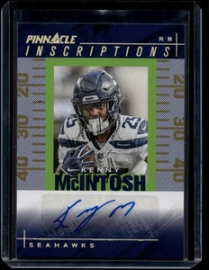 2024 Encore Football Kenny McIntosh #PI-KMH Pinnacle Inscriptions Gold /10 - Picture 1 of 2