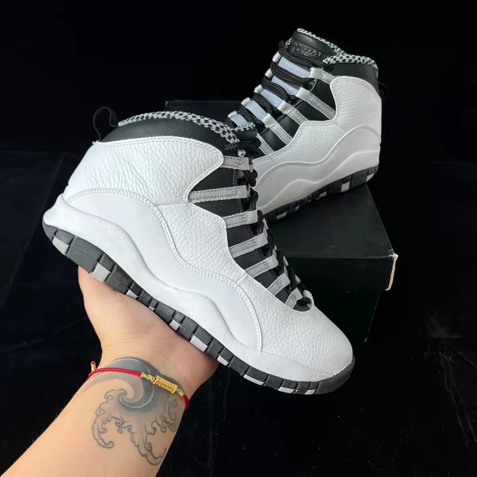 Hombre Talla Nike Air Jordan 10 Retro OG Acero HJ6779-104 Foto 1 de 4