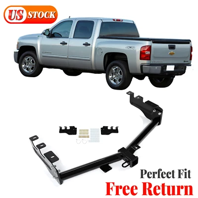 Class 3 Trailer Hitch Receiver 2" For Chevy Silverado GMC Sierra 1500 1999-2013 - Image 1 of 4