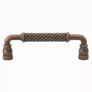 GlideRite 5" CC Twisted Steel Cabinet Hardware Pull Rustic Bronze 3132-ORB-1 - Picture 1 of 3