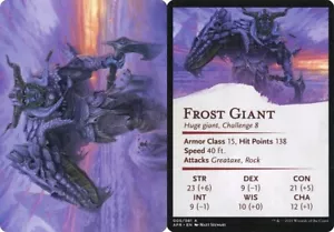 Regular Art Series FROST GIANT mtg Adventures in The Forgotten Realms - Picture 1 of 1