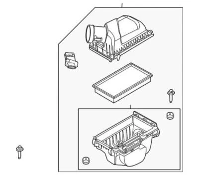 Genuine Ford Taurus X Sable 2008 -2009 Air Cleaner Intake Assembly 9G1Z-9600-B - Image 1 of 2