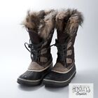 Womens Sorel Winter Boots 8M In Walnut Brown Beige Joan Of Arctic Lace-Up Nl1540