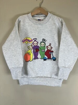 Vintage NWOT  Teletubbies Kids Crewneck  Size L -90s-USA - Image 1 of 4