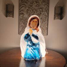 Vintage General Foam Blow Mold Mary Lighted Outdoor Christmas Nativity 27" RETRO