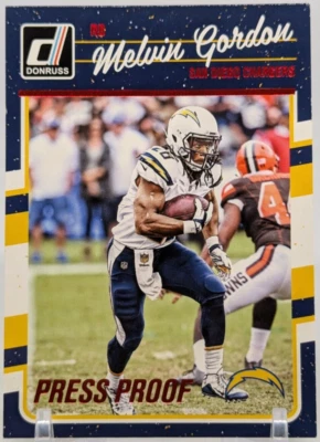 💎 2016 Donruss Press Proof Red #247 Melvin Gordon - Rare Parallel! 🏈 - Image 1 of 2