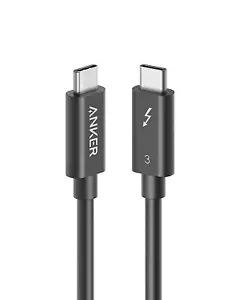 Anker Intel Certified Thunderbolt 3 Cable 1.6ft 100W Type-C Macbooks iPad Pro - Picture 1 of 6