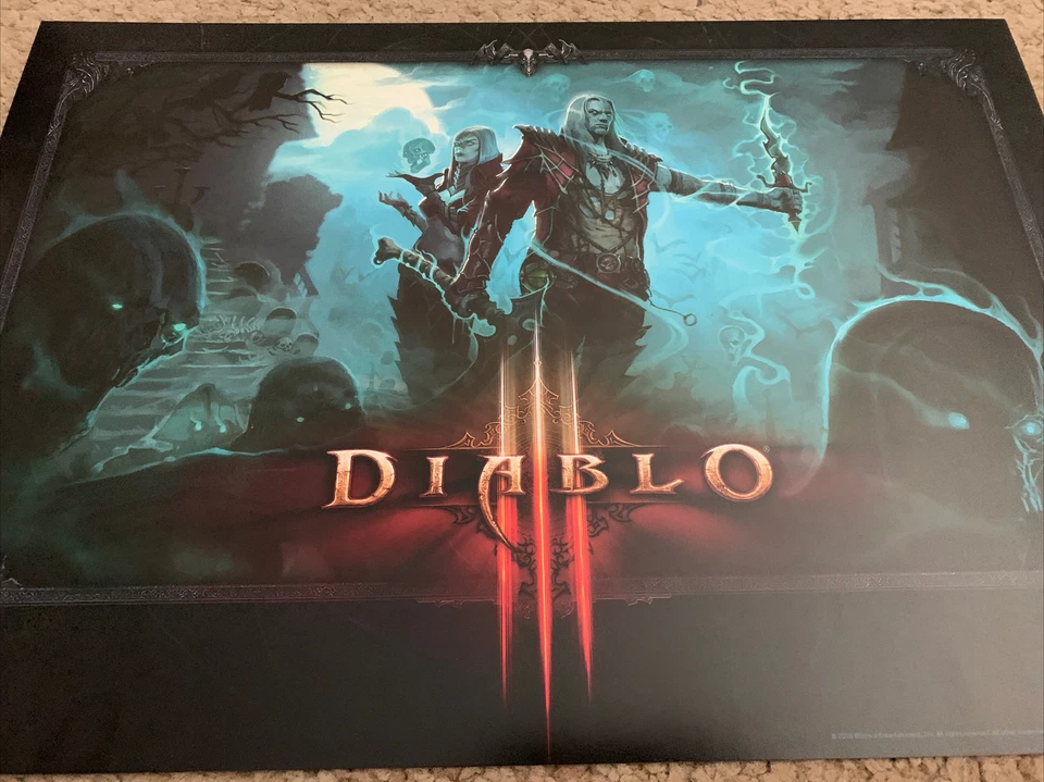BlizzCon 2016 Diablo 3 Necromancer Expansion Poster Rare 20x14 - Image 1 of 1