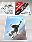 Usaf Thunderbirds Souvenir Program Forbes Field Topeka Kansas 1983 1985 Lot