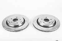 Power Stop AR85174XPR Rear Evolution Drilled and Slotted Rotor Pair Power Stop AR85174XPR Rear Evolution Drilled and Slotted Rotor Pair