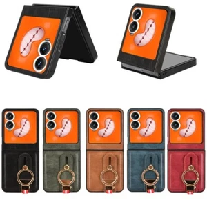 Funda pulsera cuero PU para Tecno Phantom V Flip2 + cubierta trasera de cuerpo completo para PC - Imagen 1 de 28
