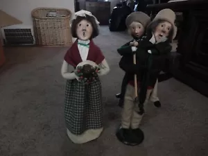 Byers Choice Bob Cratchit and Tiny Tim 1ª Edición + Mrs. Cratchit 1984 - Imagen 1 de 24