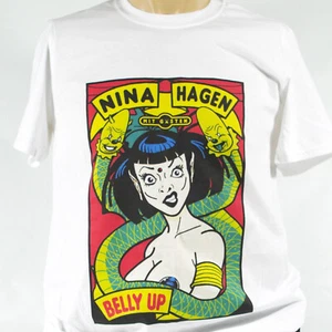 Nina Hagen Punk Rock Short Sleeve White Unisex T-shirt S-3XL - Picture 1 of 1