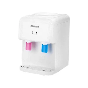 Devanti Water Cooler Dispenser Bench Top White - Picture 1 of 6