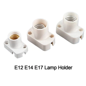 E12 E14 E17 Lamp Base Lamp Holder Light Bulb Socket Holder Adapter 100-250V AC - Picture 1 of 18