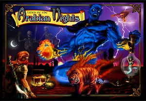 Tales Of The Arabian Nights Pinball Machine Custom Translite #2 TOTAN - Picture 1 of 1