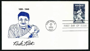 USA, SCOTT # 2046, FDC COVER OF BABE RUTH HOLDING BASEBALL BAT, 1895-1948 - Picture 1 of 1