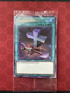 *** FOOLISH BURIAL *** (SEALED) AMERICAN PRINT ALTERNATE ART LART-EN016 YUGIOH! - Picture 1 of 1