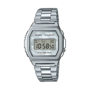 Casio vintage A1000D-7EF cassa e bracciale in acciaio quadrante madreperla - Foto 1 di 1