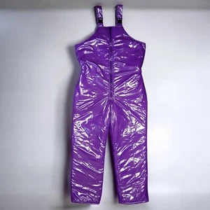 Glanznylon PVC shiny nylon Hose HS Latzhose Pants 13 Farben XS-5XL 15 mm FÜLLUNG - Picture 1 of 7