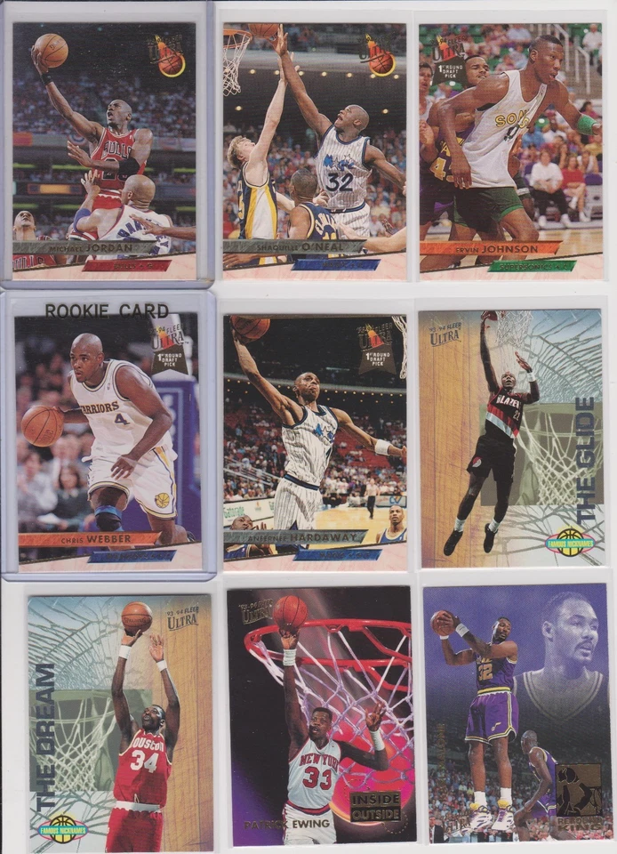 1993-94 Ultra Basketball NM you pick inserts RC rookie base stars Hall of Famers - Image 1 of 1